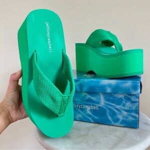 Jeffrey Campbell Platform Flip Flop Wedges